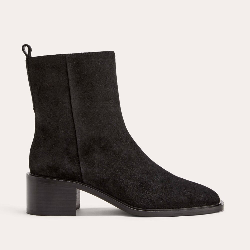 NEW in box -Everlane City Boot in Black Suede, Size 10.5